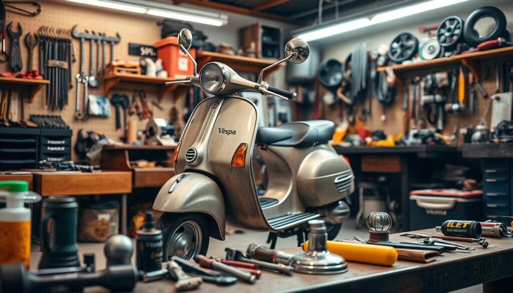 cara perawatan vespa tua