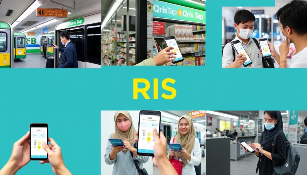 Penggunaan QRIS Tap di berbagai sektor seperti transportasi, ritel, dan layanan publik Penggunaan QRIS Tap di berbagai sektor seperti transportasi, ritel, dan layanan publik