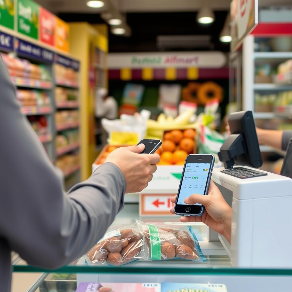 Penggunaan QRIS Tap di minimarket untuk belanja sehari-hari Penggunaan QRIS Tap di minimarket untuk belanja sehari-hari